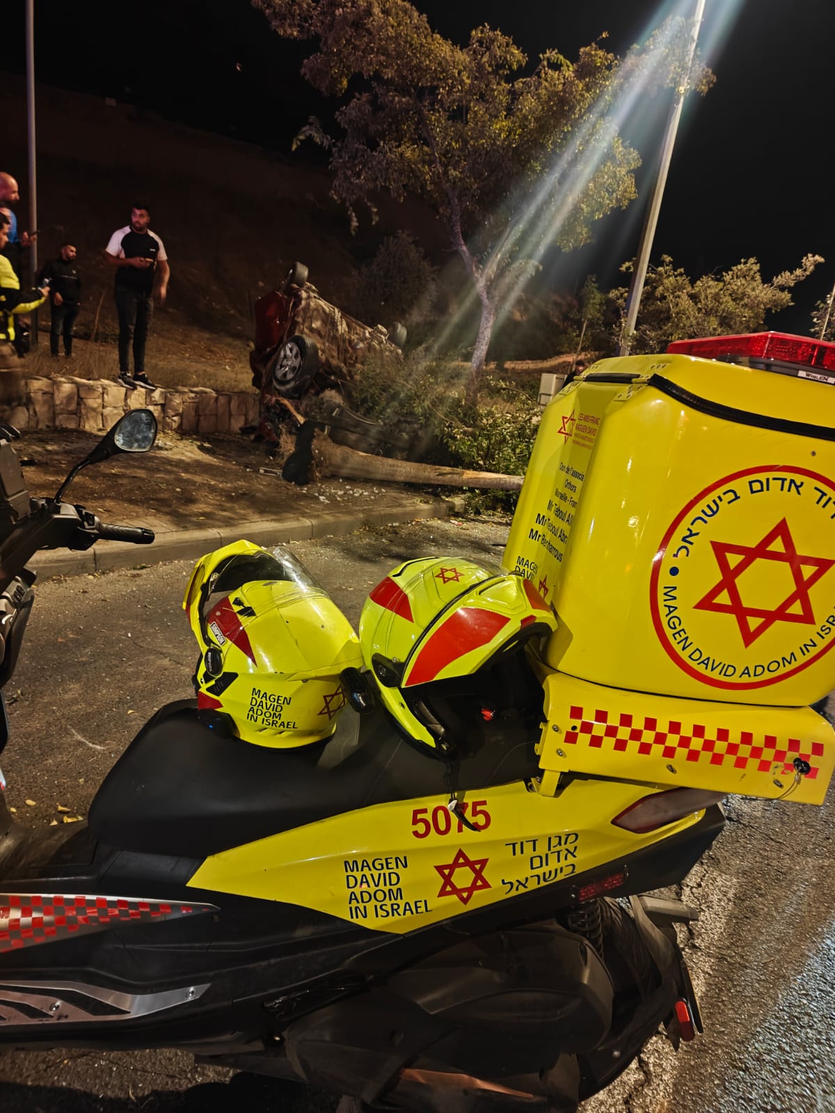 القدس: إصابة شاب (19 عاماً) بجروح متوسطة إثر انقلاب مركبته